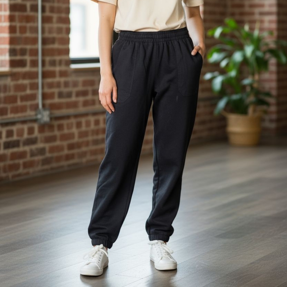 Lee Black Cotton Blend Pants